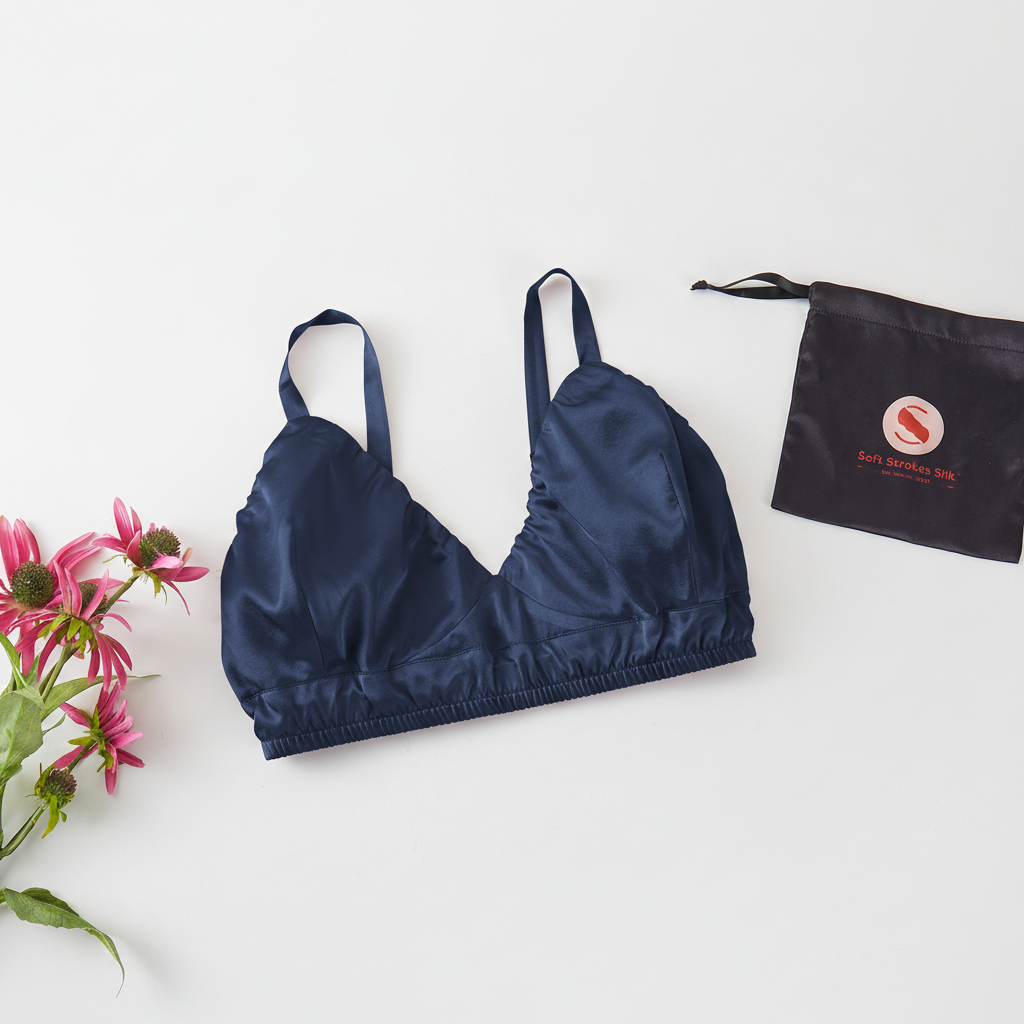 Custom Handmade Pure Silk Bralettes | Natasha Bras | No Padding No Wire | 19 Momme Silk Charmeuse