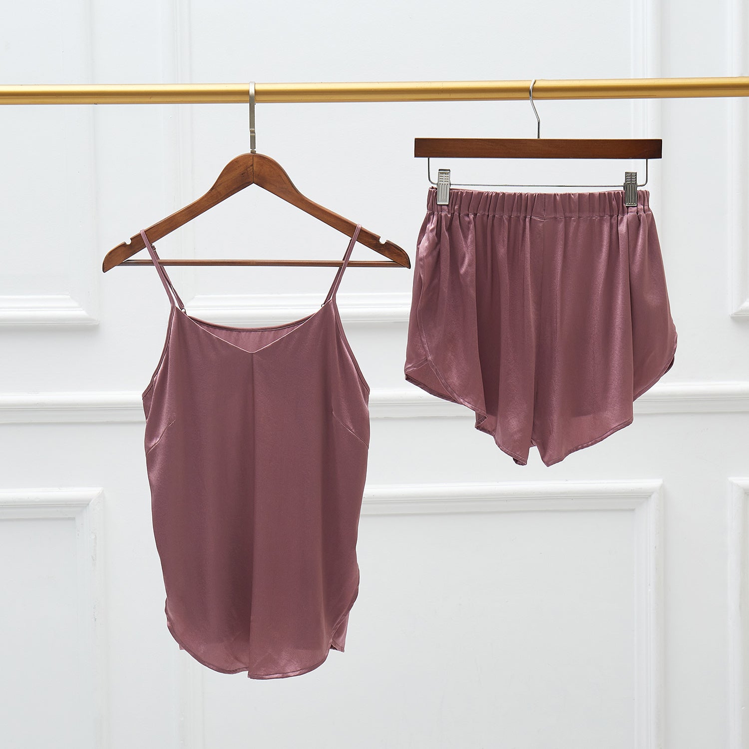 Silk tank top and shorts pajamas new arrivals