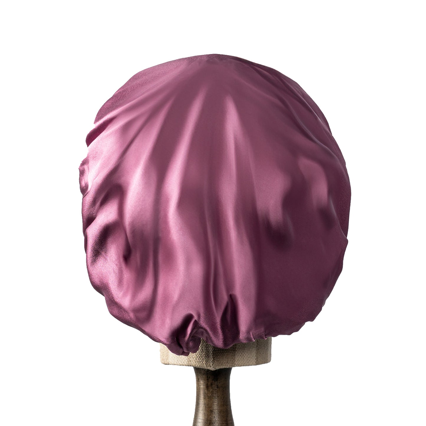 Pure Mulberry Silk Hair Bonnet Fig Tree | Double Layer Reversible with Silk Lining | Adjustable Elastic | 100% Silk 22 Momme | Night Bonnet Gift