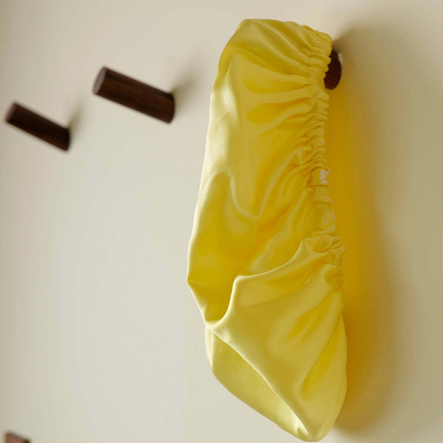 Pure Mulberry Silk Hair Bonnet Daffodil | Double Layer Reversible with Silk Lining | Adjustable Elastic | 100% Silk 22 Momme | Night Bonnet Gift