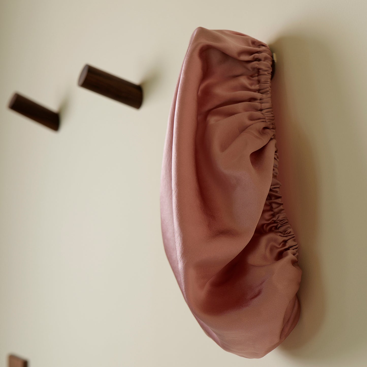 Pure Mulberry Silk Hair Bonnet Dusty Rose | Single Layer with Adjustable Elastic | 100% Silk 22 Momme | Sleeping Bonnet Gift