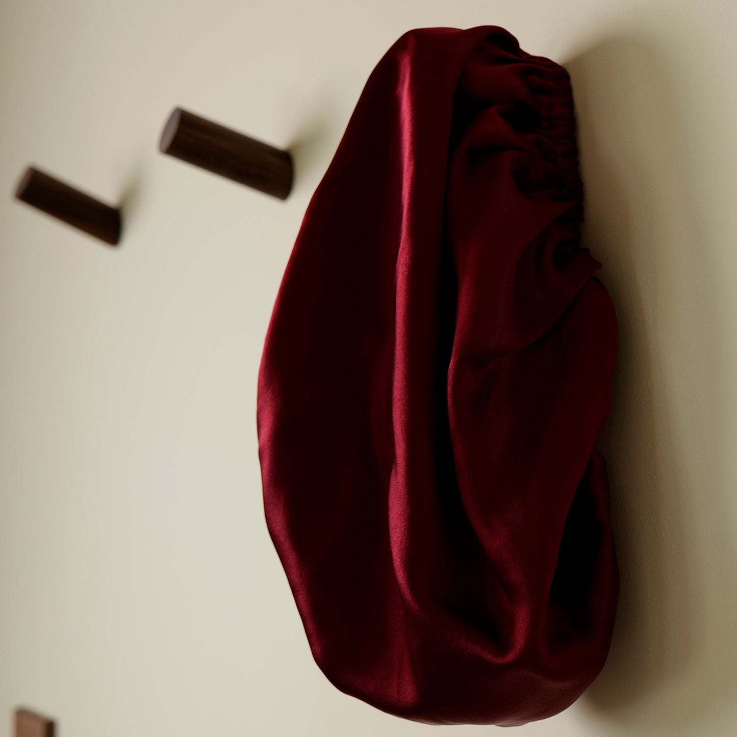 Pure Mulberry Silk Hair Bonnet Sangria | Single Layer with Adjustable Elastic | 100% Silk 22 Momme | Sleeping Bonnet Gift