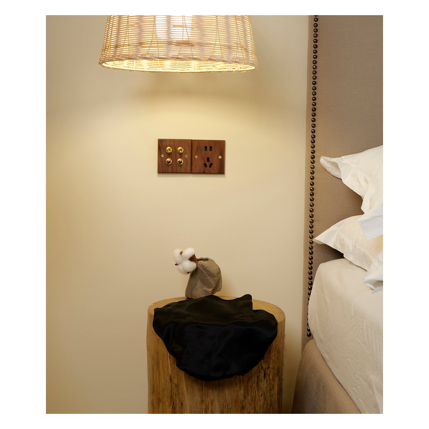 Pure Mulberry Silk Hair Bonnet Dark Night | Double Layer Reversible with Silk Lining | Adjustable Elastic | 100% Silk 22 Momme | Night Bonnet Gift