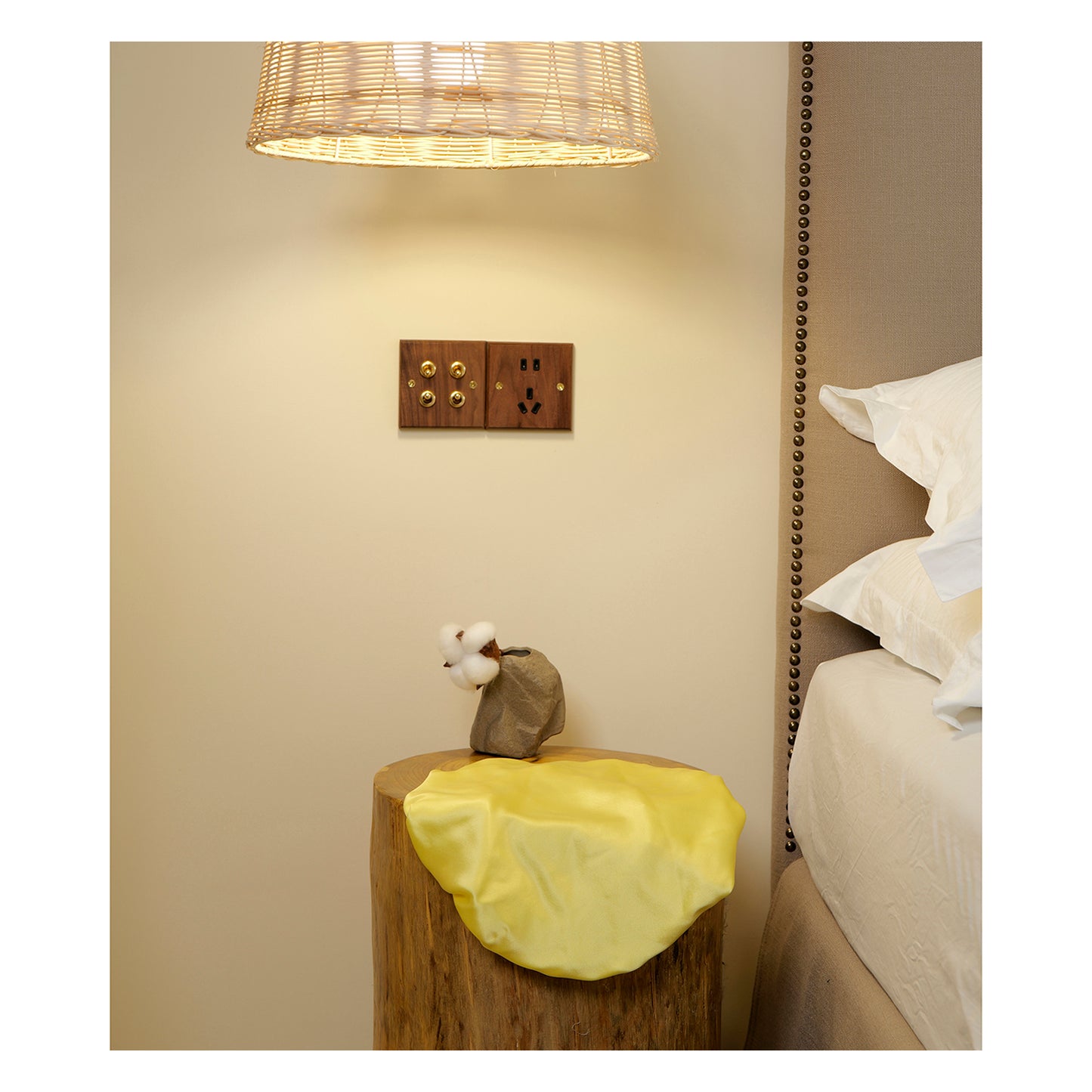 Pure Mulberry Silk Hair Bonnet Daffodil | Double Layer Reversible with Silk Lining | Adjustable Elastic | 100% Silk 22 Momme | Night Bonnet Gift