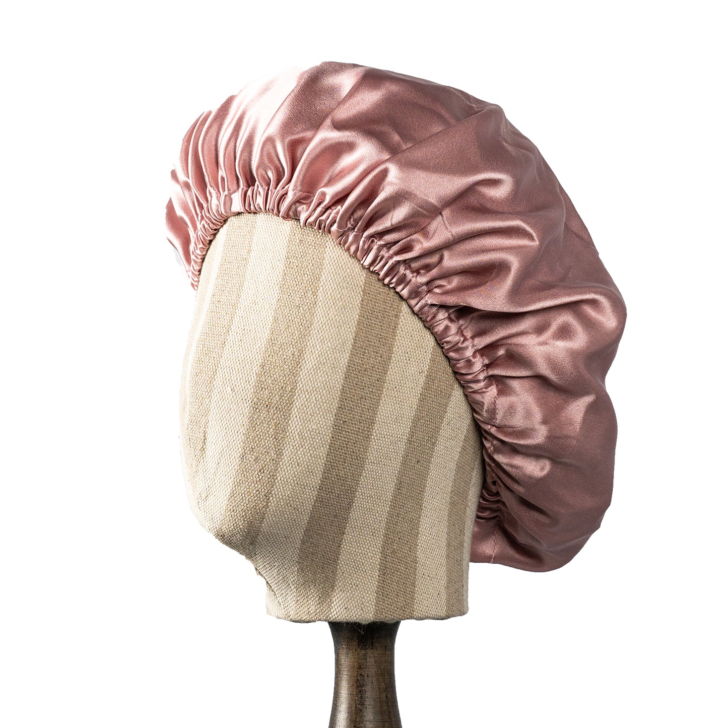 Pure Mulberry Silk Hair Bonnet Dusty Rose | Single Layer with Adjustable Elastic | 100% Silk 22 Momme | Sleeping Bonnet Gift