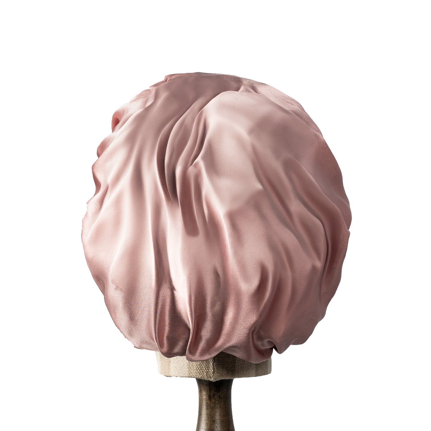 Pure Mulberry Silk Hair Bonnet Dusty Rose | Single Layer with Adjustable Elastic | 100% Silk 22 Momme | Sleeping Bonnet Gift