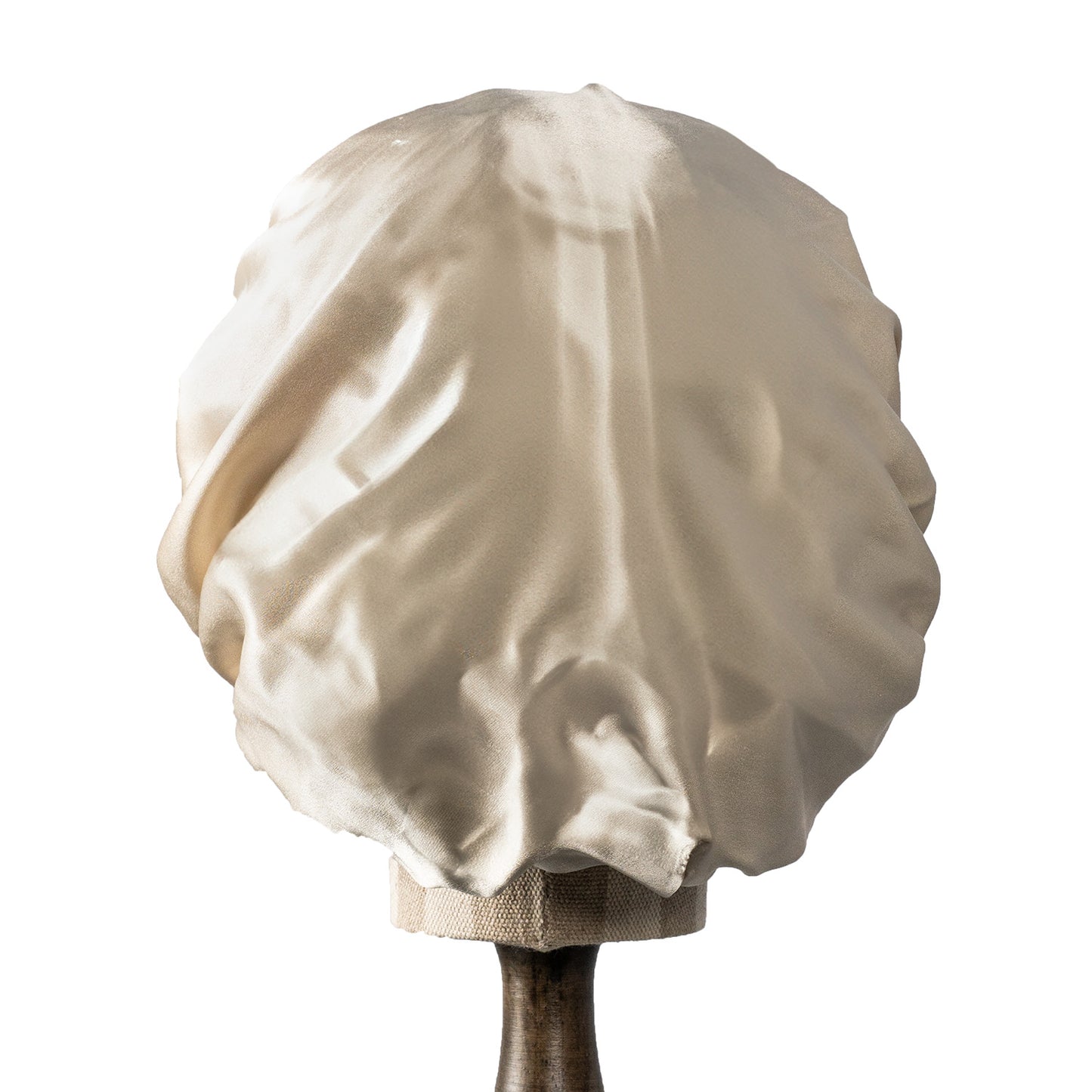 Pure Mulberry Silk Hair Bonnet Oatmeal | Single Layer with Adjustable Elastic | 100% Silk 22 Momme | Sleeping Bonnet Gift