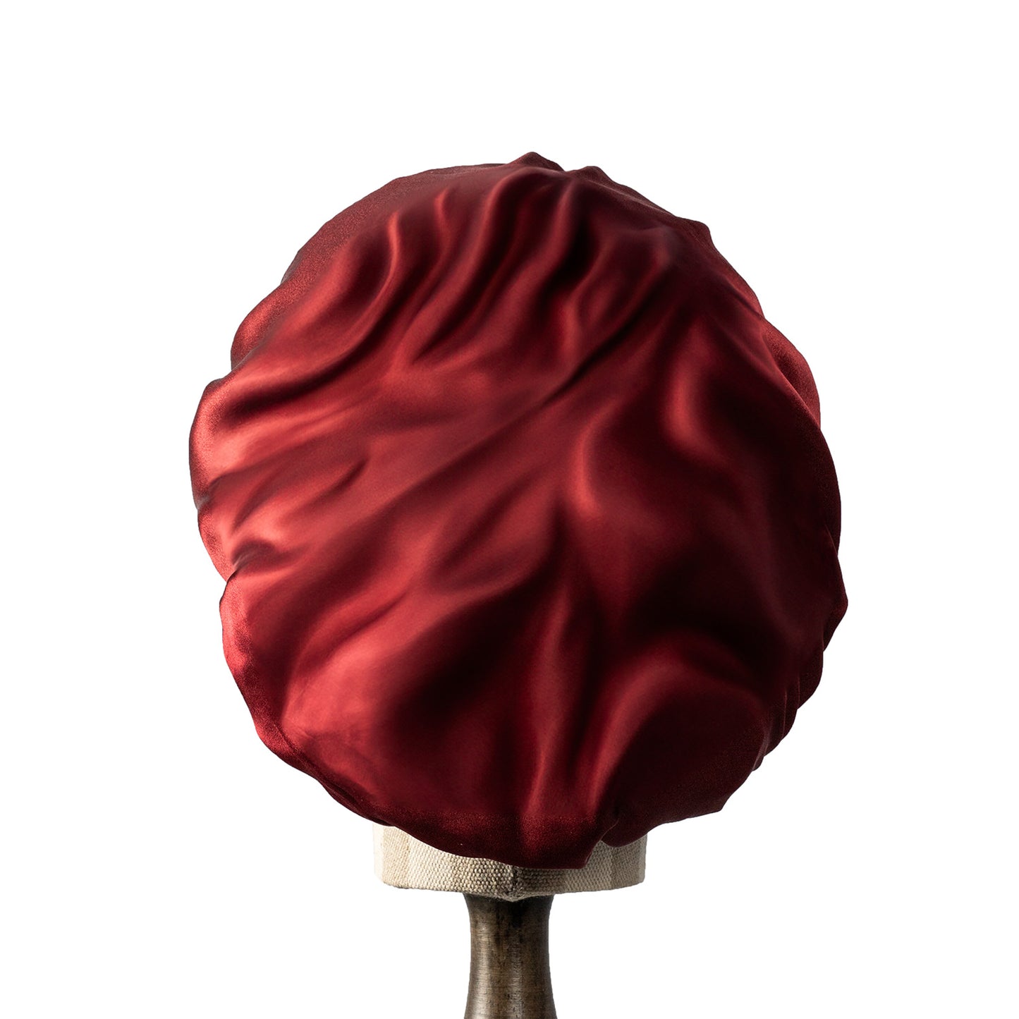 Pure Mulberry Silk Hair Bonnet Sangria | Single Layer with Adjustable Elastic | 100% Silk 22 Momme | Sleeping Bonnet Gift