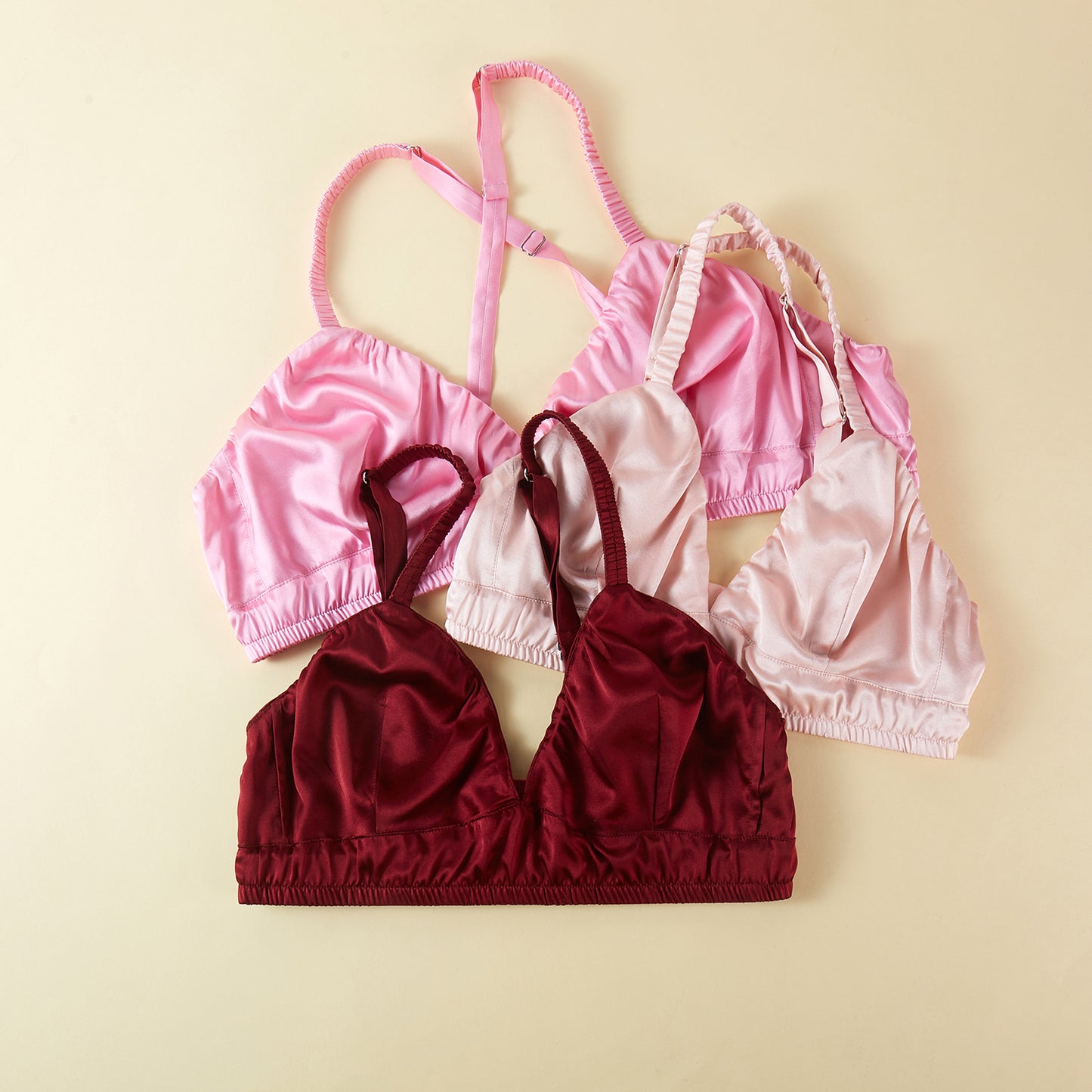 Custom Handmade Pure Silk Bralettes | Shallan Bras | No Padding No Wire | 19 Momme Silk Charmeuse