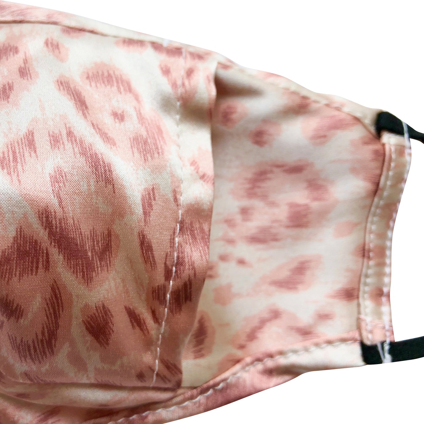 Classic Cheetah Triple Layer Mulberry Silk Unisex Face Mask - Cheetah Print Silk Twill / Charmeuse, Filter Pocket & Nose Wire