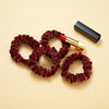 Silk Velvet Handmade Mini Scrunchie | 0.8 Inch | Lipstick Collection
