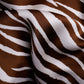 Pure Mulberry Silk Hair Bonnet Zebra | Double Layer Reversible with Silk Lining | Adjustable Elastic | 100% Silk 22 Momme | Night Bonnet Gift