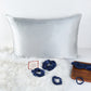 Steel Grey Luxury Pure Mulberry Silk Pillowcase | Queen | 32 Momme | Envelope & Zipper | Drape Collection