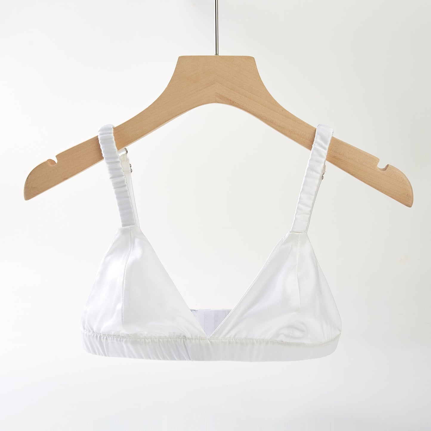 2026 Sample Pure Mulberry Silk Bralettes | 34C Vin Bras | No Wire | 19 Momme | Float Collection #50