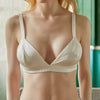 Pearl White | Handmade Pure Silk Bralettes | No Padding No Wire | 19 Momme Silk Charmeuse