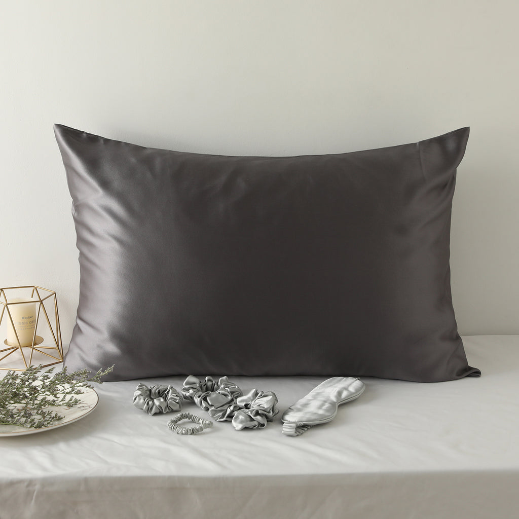 Wild Rice Luxury Pure Mulberry Silk Pillowcase | Queen & King | 32 Momme | Drape Collection