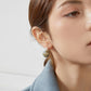 Pure Silk Brocade Earrings with Freshwater Pearls | Loquats and Mountain Bird | Drop Earrings | Shine Collection
