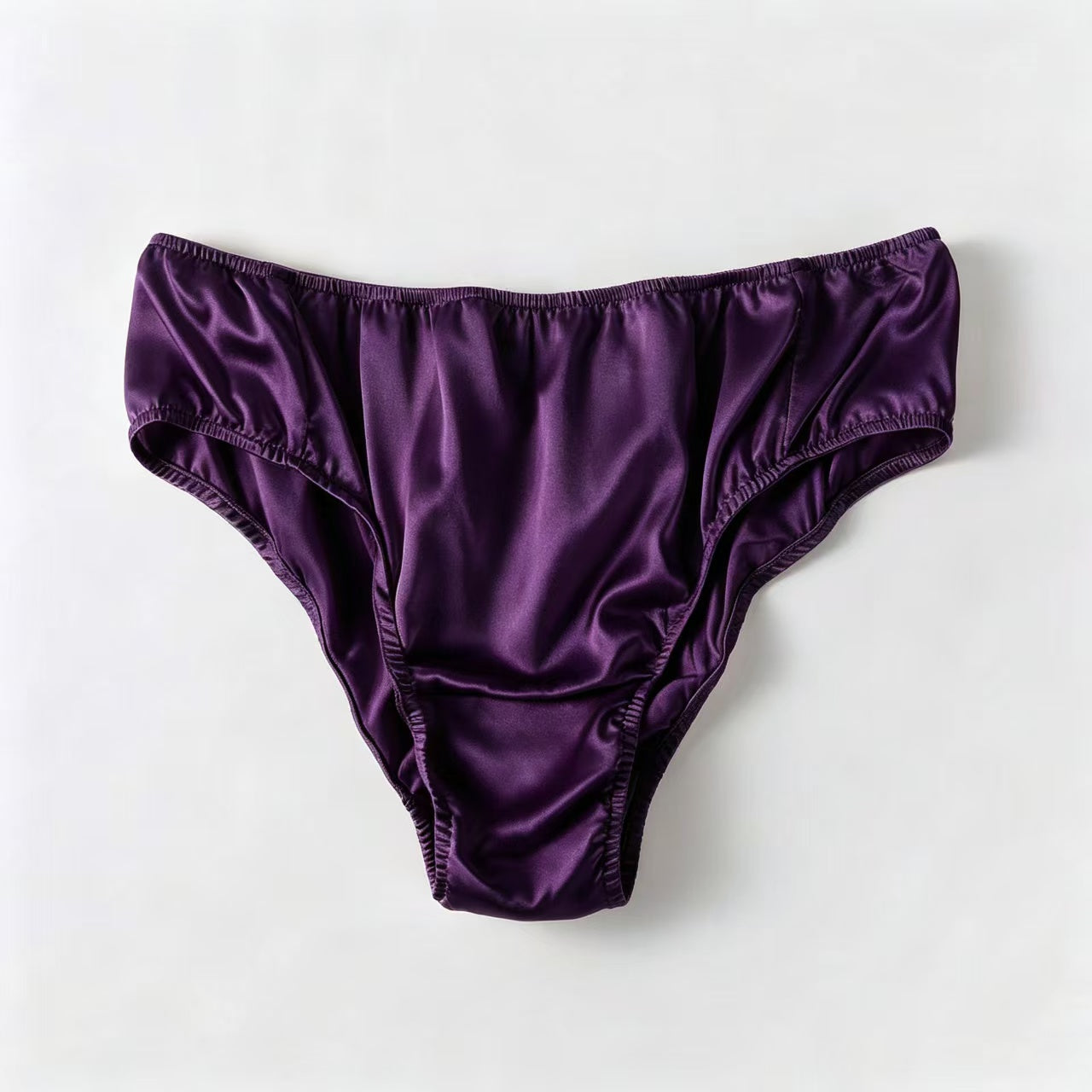 2026 Sample Pure Silk Bikini Size XL | Plum | Mulberry Silk Pantie #7