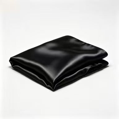2026 Sample Black Pure Mulberry Silk Pillowcase | 24'' x 38'' | 22 Momme | Float Collection #45