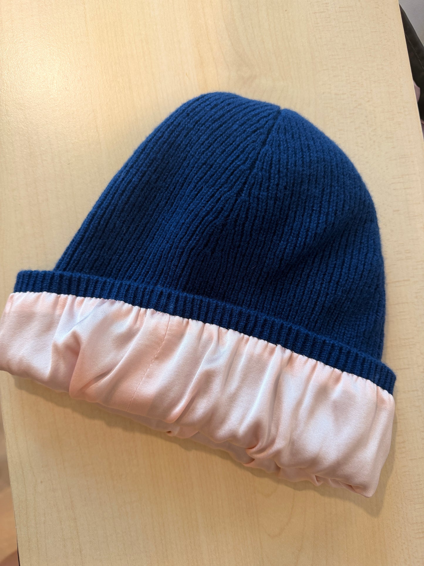 2026 Sample Mulberry Silk Lined Cashmere Beanie |  Knit Winter Hat for Men and Women #43