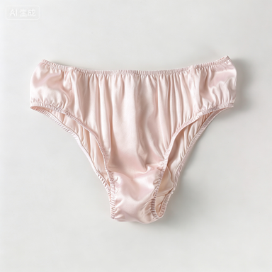 2026 Sample Pure Silk Bikini Size S | Powder Pink | Mulberry Silk Pantie #11