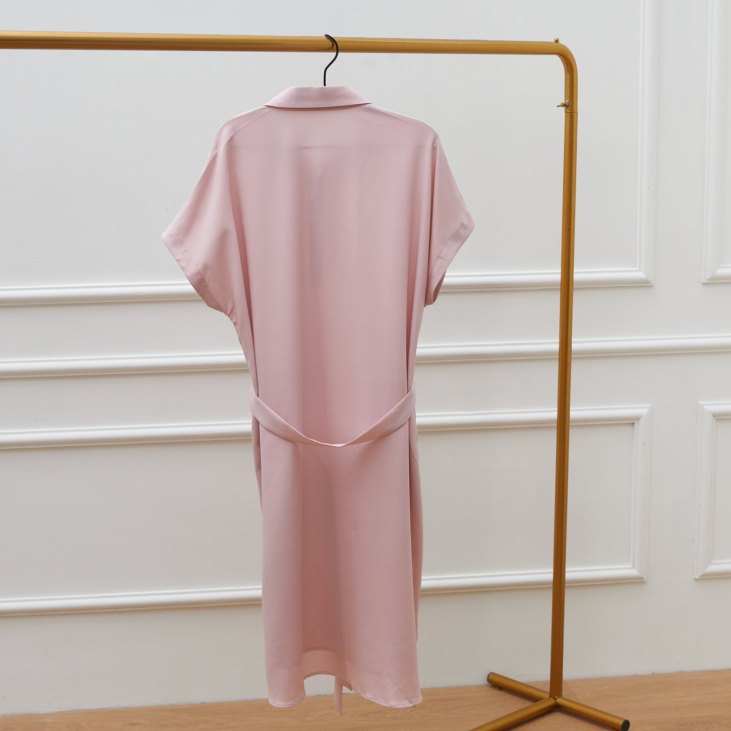 Custom Silk Dress Charlotte | Knee Length Business Casual Dress with Pockets