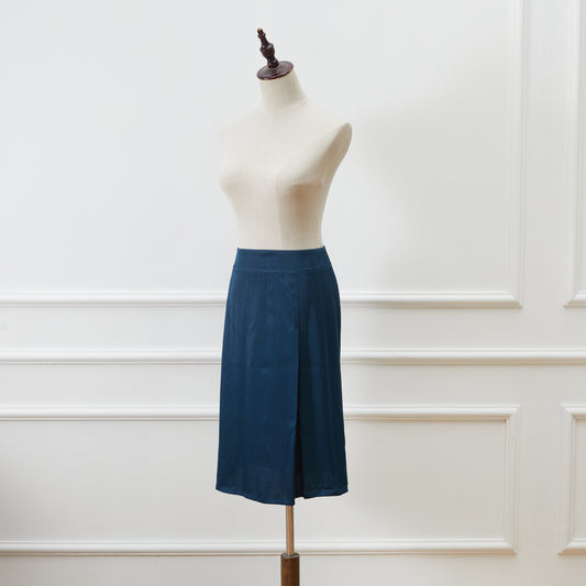 Custom Silk Skirt Clara | Knee Length Business Casual Skirt