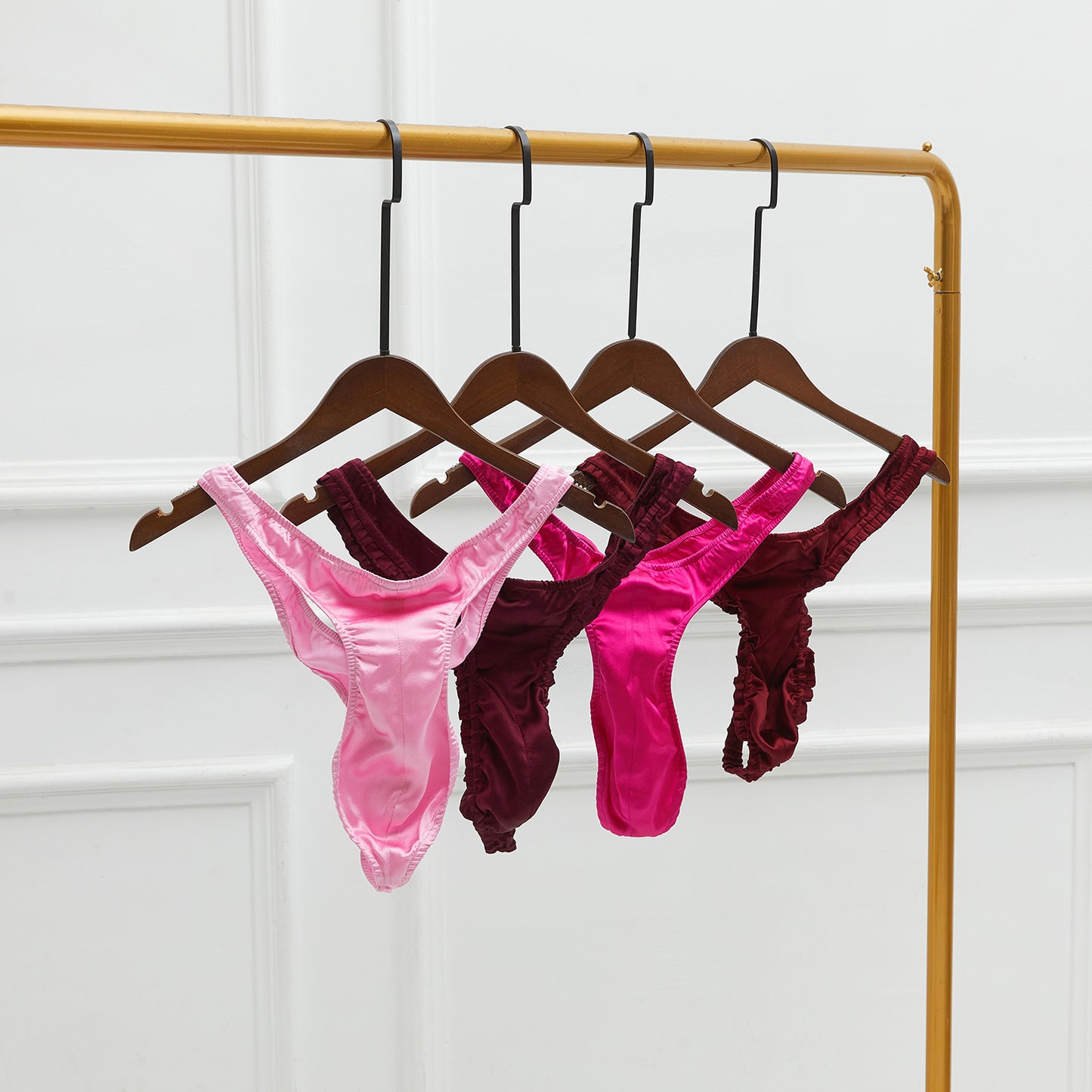 Custom Pure Mulberry Silk Men's T-Strings | High Rise | 19 Momme | Soar Collection