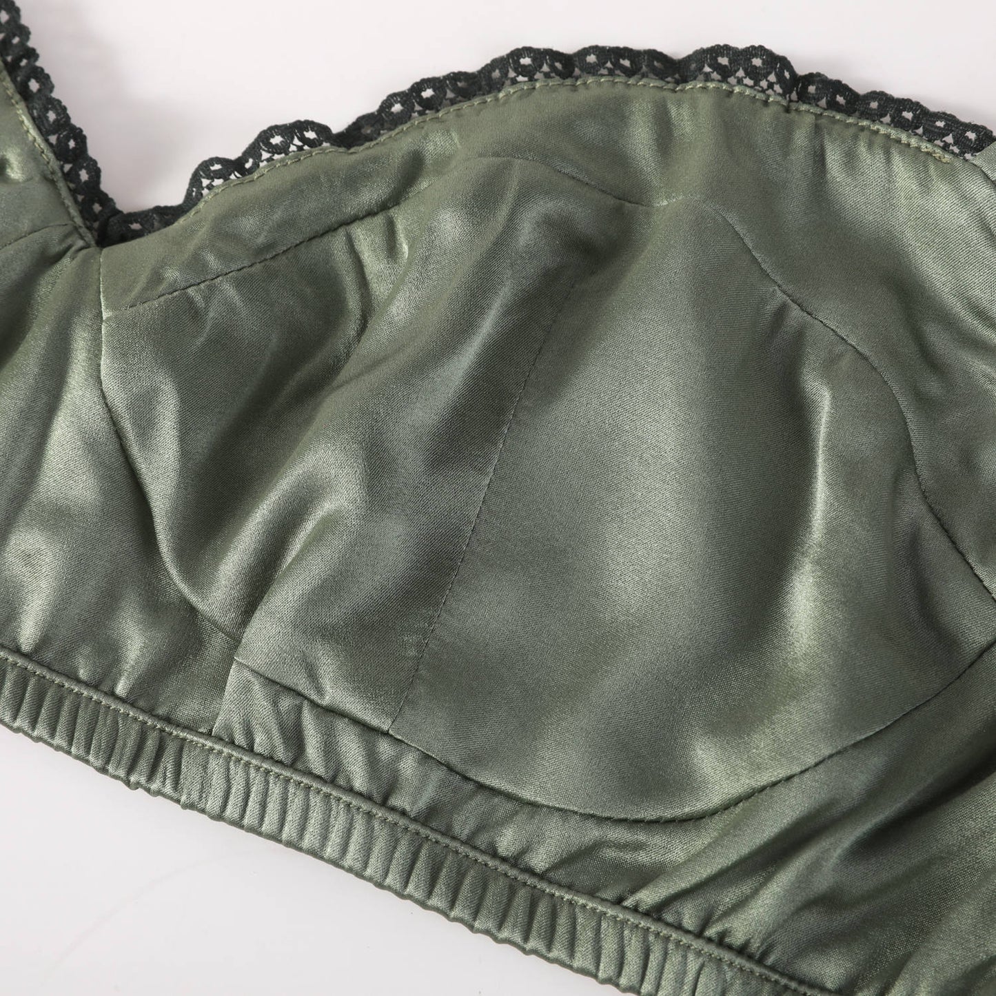 Custom Handmade Pure Silk Demi Cup Bralettes | Leslie Bras | No Padding No Wire | 19 Momme Silk Charmeuse