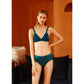 Turquoise Pure Mulberry Silk Bikini Panties | Mid Waist | 22 Momme | Float Collection