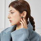 Pure Silk Brocade Earrings | Emerald Eyes | Stud Earrings | Shine Collection