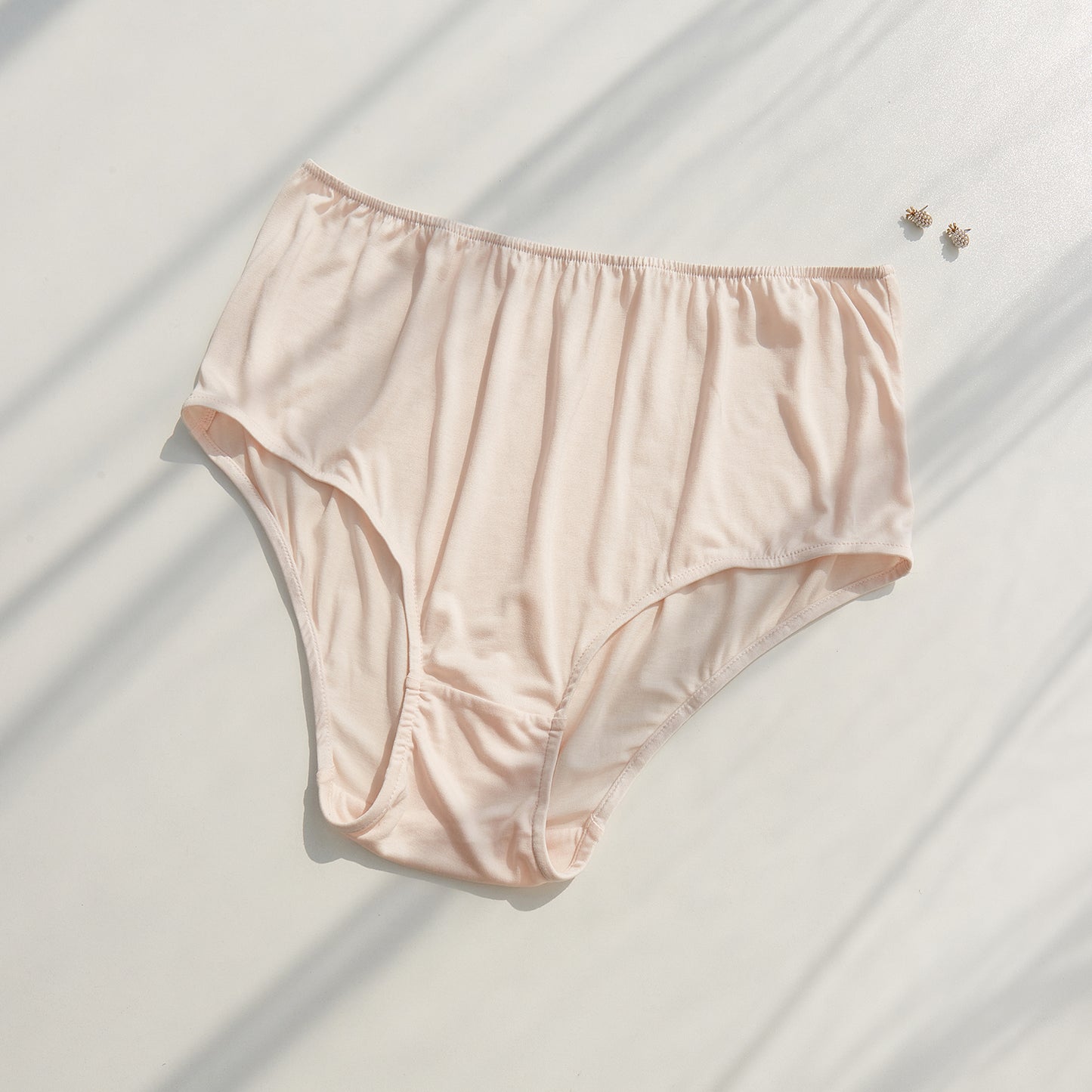 Sample Pure Knitted Silk Pantie Size S | Apricot Pink | Mulberry Silk Pantie
