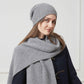Mulberry Silk Lined Cashmere Beanie, Scarf or Set | Customized Knit Winter Hat for Men and Women