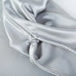Steel Grey Luxury Pure Mulberry Silk Pillowcase | Queen | 32 Momme | Envelope & Zipper | Drape Collection