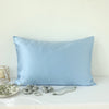 Blue Macaron Luxury Pure Mulberry Silk Pillowcase | Queen | 32 Momme | Drape Collection