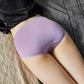 Knitted Silk High Rise French Cut Panties | Purple Haze | Shimmer Collection