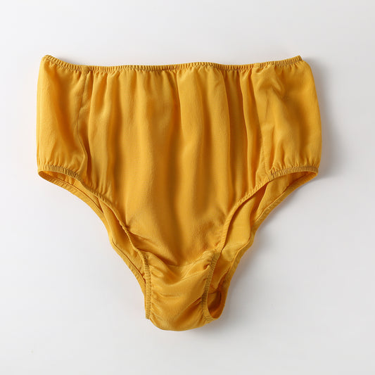 Sample Pure Silk French cut Size M | Mustard | Mulberry Silk Pantie