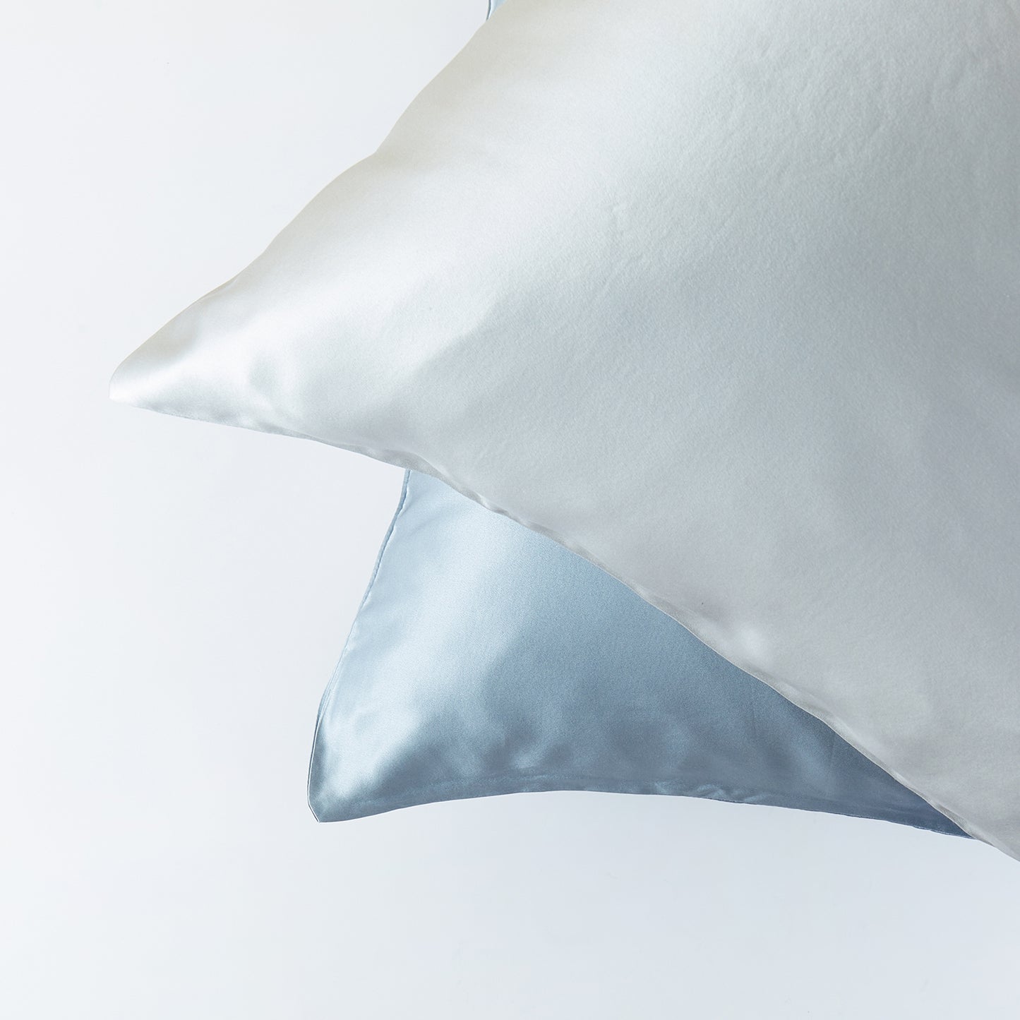 Steel Grey Luxury Pure Mulberry Silk Pillowcase | Queen | 32 Momme | Envelope & Zipper | Drape Collection