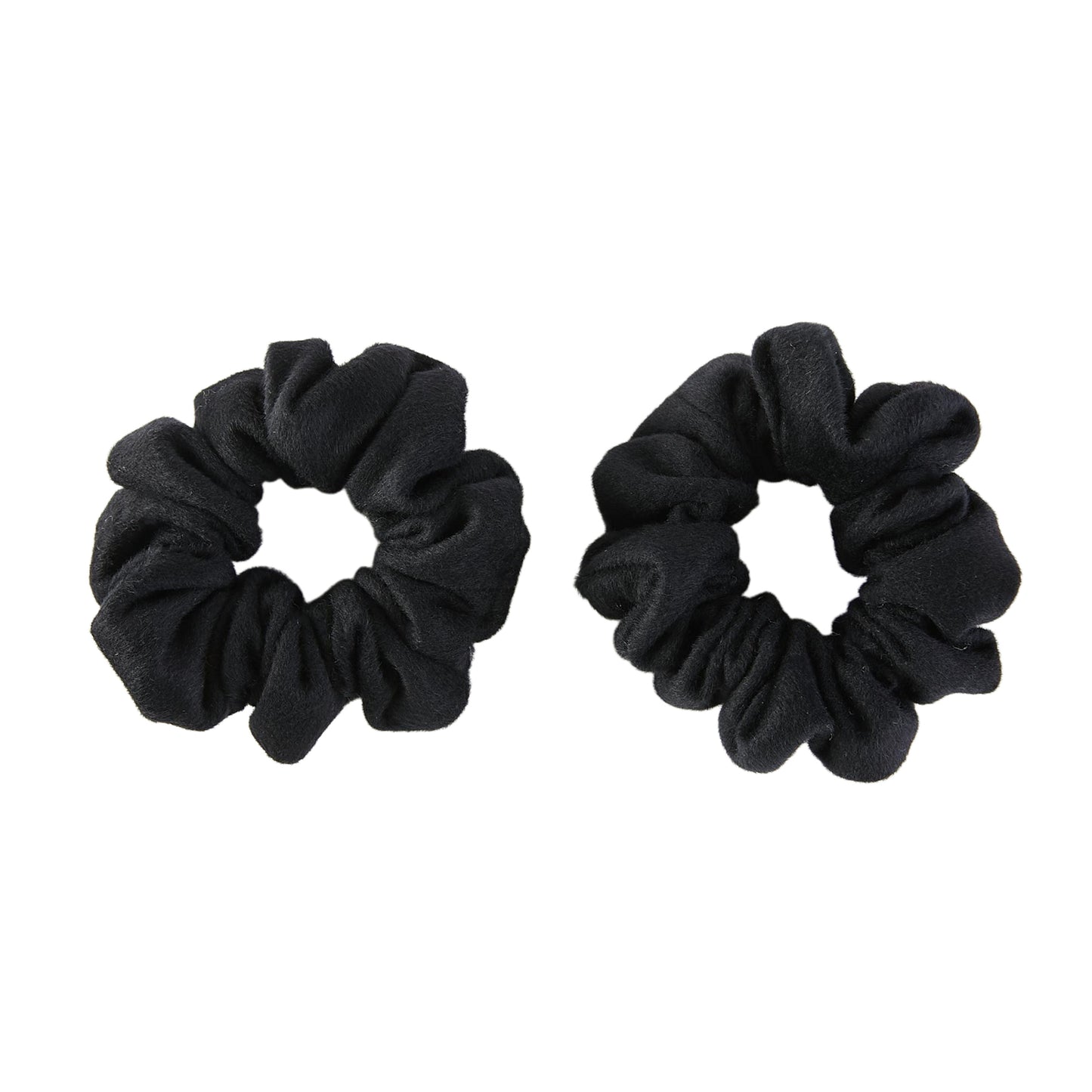 Custom Black Wool French Scrunchie | Fall Winter Scrunchie