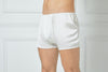 Pearl White Pure Mulberry Silk Men's Trunks | Low Rise | 19 Momme | Soar Collection