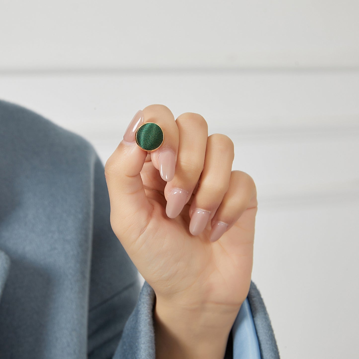 Pure Silk Brocade Earrings | Emerald Eyes | Stud Earrings | Shine Collection