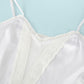 Custom Pure Silk Chemise with French Cotton Lace | Althea Chemise | V-Neck Bridal Shift Spaghetti Straps | Mulberry Silk Nightwear for Women