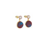 Pure Silk Brocade Earrings with Freshwater Pearls | Pheiffer Beach | Drop Earrings | Shine Collection