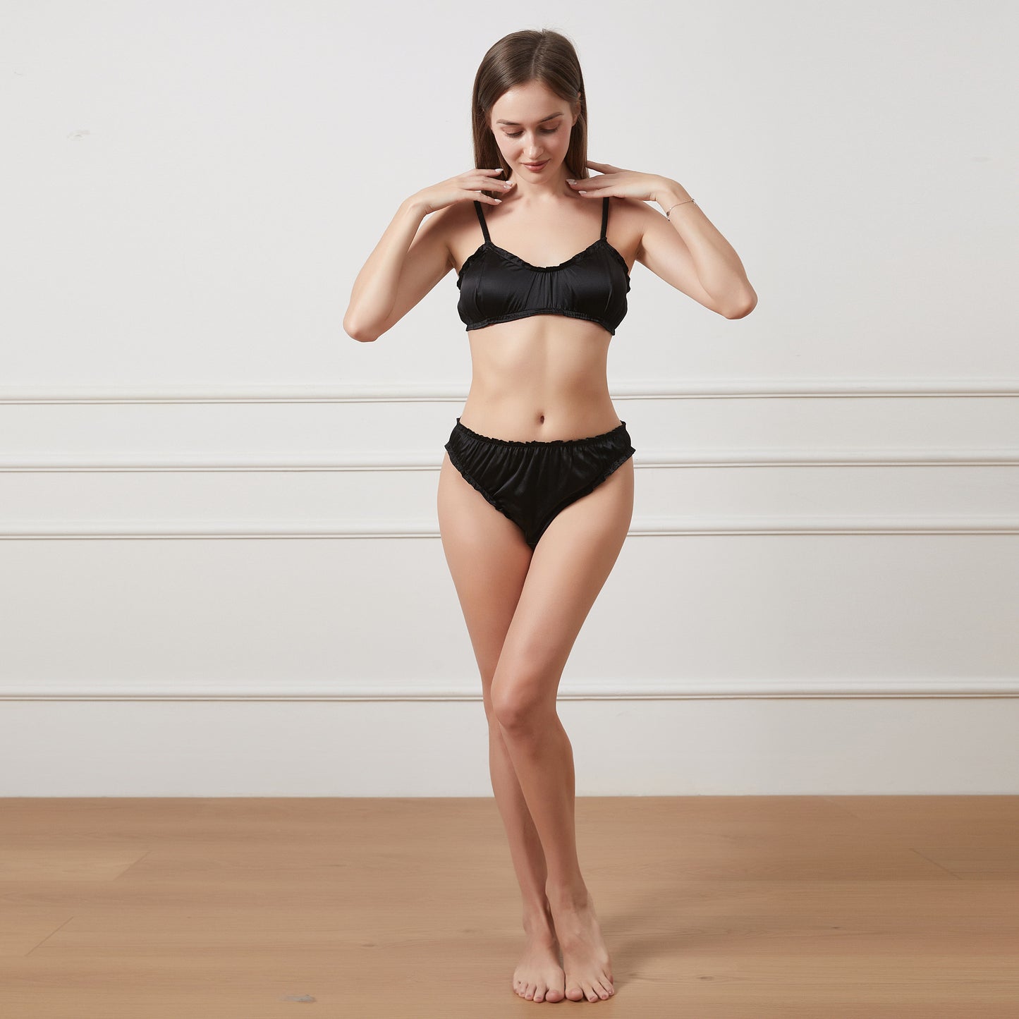Custom Handmade Pure Silk Bralettes | Sabrina Bras | No Padding No Wire | 19 Momme Silk Charmeuse
