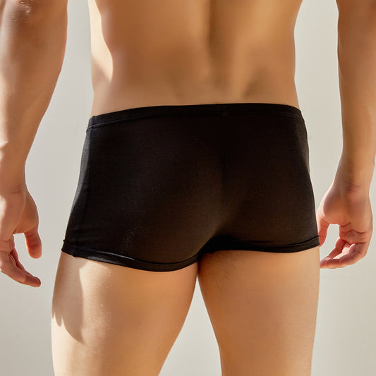 Custom Handmade Pure Silk Trunks | Mid Rise Trunks | Knitted Mulberry Silk