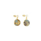 Pure Silk Brocade Earrings with Freshwater Pearls | Loquats and Mountain Bird | Drop Earrings | Shine Collection