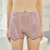 Lilac Silk Scallop Edged Shorts | 19 Momme Silk Charmeuse