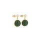 Pure Silk Brocade Earrings with Freshwater Pearls | Emerald Eyes | Drop Earrings | Shine Collection