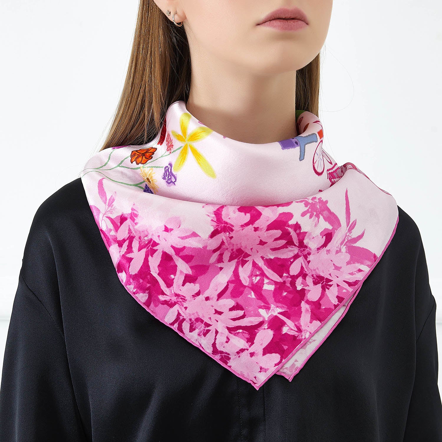 Montreal Pure Silk Large Square Scarf - Ft Original Artwork – Soft