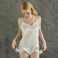 Five-Piece Silk Lingerie Set | Custom Body Suit, Cami, Bralettes and Two Panties | Angel Wings | Ivory Wedding Lingerie